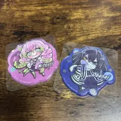 鬼滅の刃 ステッカー2個セット 甘露寺蜜璃 伊黒小芭内