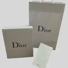 Dior ホワイト ショップ袋 ボックス カード 3点セット