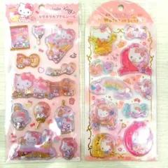 【正規品】キティ　キラキラカプセルシール　ウォーターインシール　サンリオ　シャカ