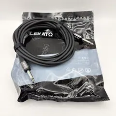 新品 ギターシールド ケーブル 3m S-S 6.35mm ノイズ低減 블랙
