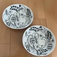 アラビア パラティッシ オーバルボウル23cmブラック スコープArabia1