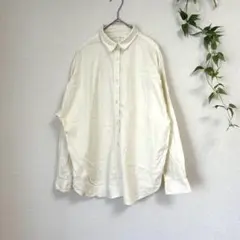 美品★アメリカンホリック 綿100% オーバーサイズシャツ M アイボリー
