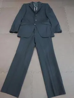 PERSON'S FOR MEN スーツ上下 ストライプ ブラック ウール