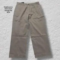 RalphLaurenポロチノプレストン90sW33チノパンツvintage古着