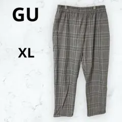 ＊ジーユー＊GU シェフパンツ チェック柄 ウエストゴム 紐 イージー XL