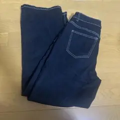 SHEIN DAZY ハイウエストトップステッチ ワイドレッグ ジーンズ