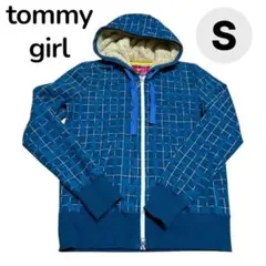 TOMMY GIRL 格子柄ロゴボアフードパーカーのサムネイル