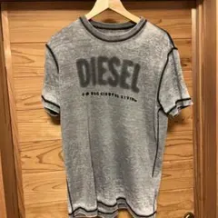 DIESEL 半袖Tシャツ ダメージ加工 ヴィンテージ加工 デニム風 極美品 