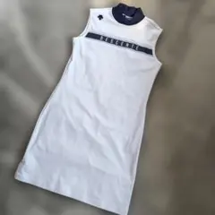 DESCENTE GOLF レディース ゴルフモックネックワンピース ホワイトMのサムネイル