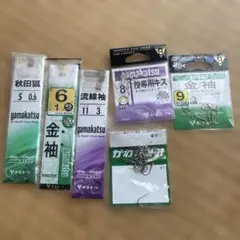 がまかつ 釣り針 5点セット 秋田狐 金袖 流線袖 投専用キス