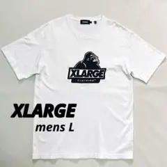 【美品】 XLARGE 刺繍 ロゴ Tシャツ L メンズ OG LOGO 白