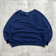 90s USA古着　jc.penney　スウェット　ネイビー　無地　シンプル