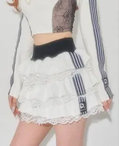 darich スポーティラインフリルミニスカート