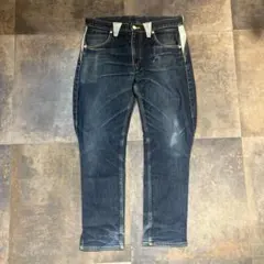 MACKDADDY デニムパンツ インディゴブルー 切り替えデザイン 裏原 