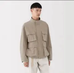 【Muji Lab／無印良品 LABO】ワークブルゾン（サンドベージュ）