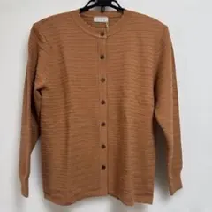 no.1698新品オレンジニットカーディガン 長袖 アンサンブル