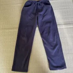 ネイビー フリース 長ズボン ウエストゴム