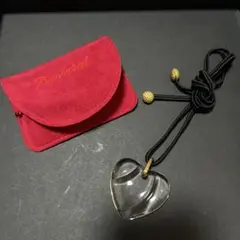 Baccarat クリスタルハートネックレス ポーチ付き