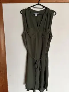H&M ノースリーブ チュニック カーキのサムネイル