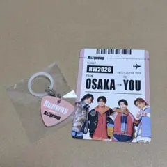 Aぇ!group Runway特典　アンブレラチャーム　ボーディング風パスケース