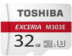 ほぼ未使用品＊　メモリカード 32GB 東芝★　＊高耐久microSDHC