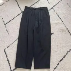 stein スラックス　２タック　テーパードパンツ　ブラック　Sのサムネイル