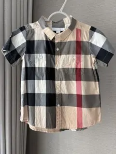 BURBERRY バーバリー 3y 98cm ノバチェック 半袖シャツ