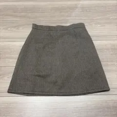 GRL インパン付き千鳥格子チェック台形スカート　Sサイズ[ac1834]