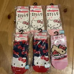 キティちゃん　ハローキティ　靴下　モコモコ　ガングロキティ　キッズ　子供