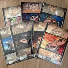 一番くじ クレヨンしんちゃん なつかシネマズ G賞 クリアポスター 7種類セット