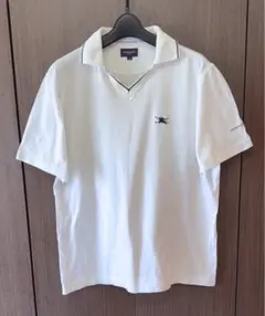 美品　BURBERRY GOLF メンズポロシャツ　ホワイトMのサムネイル