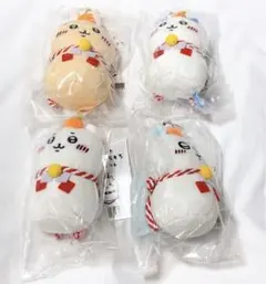 ちいかわ　おもちもちもちマスコット　うさぎ　ハチワレ　モモンガ　ちいかわ