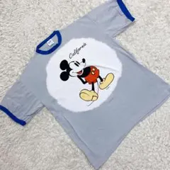メンズ レディース Mサイズ Tシャツ ミッキー ディズニー グレー かわいい