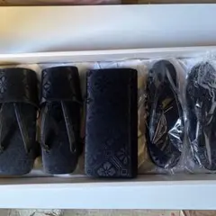 喪和装　下駄と草履　バッグ セット