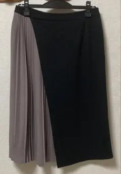 Eimme Law 黒×ベージュプリーツスカートのサムネイル