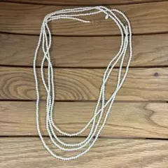 ビームスボーイ★樹脂パール超ロングネックレス