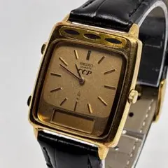 美品 不働品 セイコー メンズ 腕時計 1980年代 ヴィンテージ ハイブリット