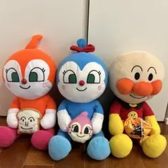 アンパンマン　ドキンちゃん　コキンちゃんＬＬ ぬいぐるみ セット