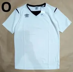 UMBRO Oサイズ サッカーシャツ ホワイト×ネイビーのサムネイル