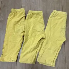 西松屋　七分丈レギンス　黄色　3点セット　90 95