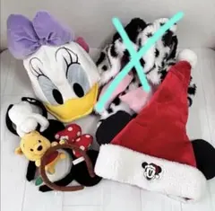 ディズニー　カチューシャ/帽子/被り物/ファンキャップ5点