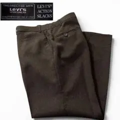 LEVI'SACTIONSLACKSLeviアクションスラックスダークブラウン - メルカリ