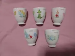 ムーミン　陶器　コップ５個セット　YAMAKA