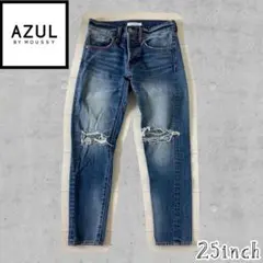 【アズールバイマウジー】ダメージデニム 25インチ