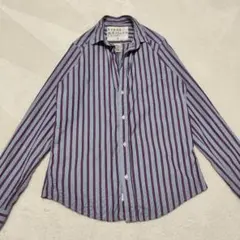 フランク＆アイリーン BARRY シャツ 長袖 ストライプ スキッパー Mのサムネイル