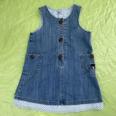 ミキハウス　ダブルビー　デニムワンピース