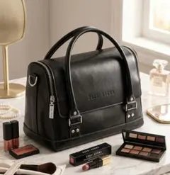 【未使用美品】BOBBI BROWN メイクアップバッグ ブラックのサムネイル