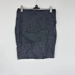 ダークグレー タイトスカート 7号 S相当 ひざ丈 レディース きれいめ