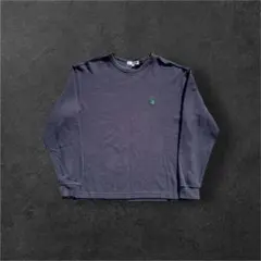 U.S. POLO ASSN.ネイビーフェードワッフル長袖カットソー c-boy