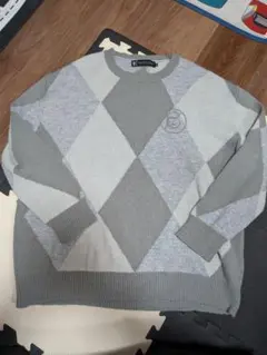 A GOOD BAD INFLUENCE 刺繍　アーガイル　ニット　セーター